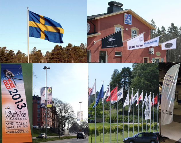 Vikingmast can deliver all kind of flags and textiles